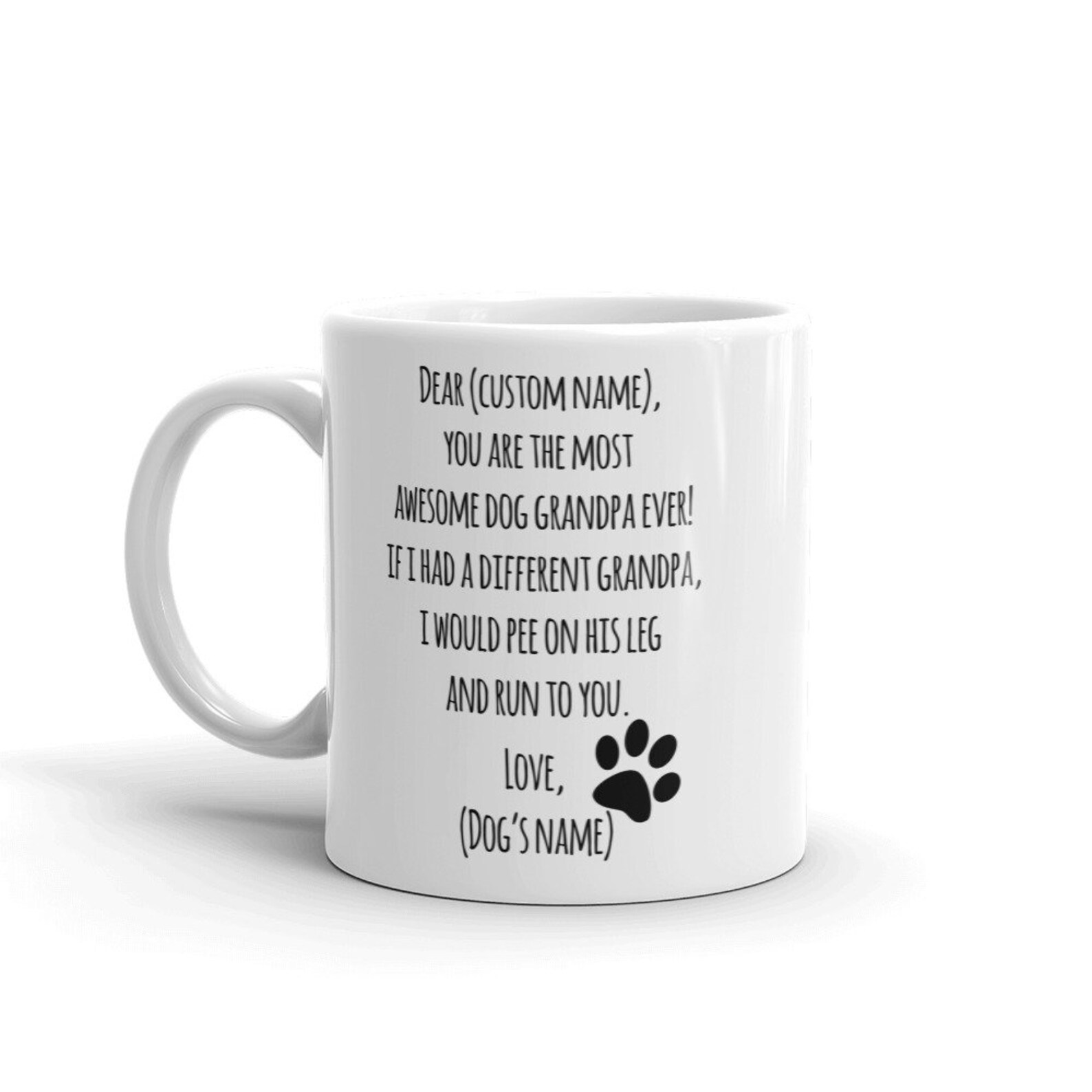 Dog Grandpa Gift Grandpa Dog Dog Grandpa Mug Dog Gift Etsy