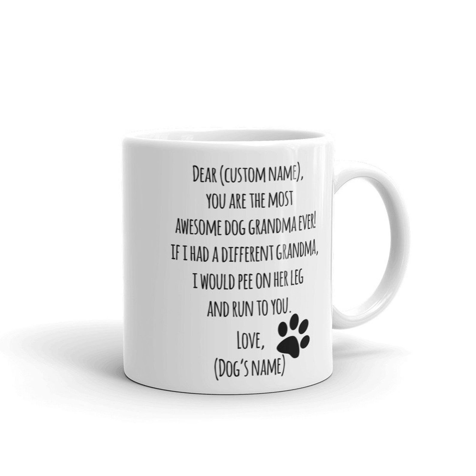 Dog Grandma Gift Grandma Dog Dog Grandma Mug Grandma Dog Etsy