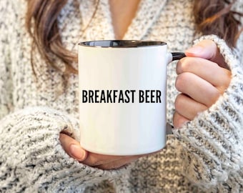 Breakfast Beer Mug, Beer Lover Gift,Beer Gift,Coffee Gift,Chemistry Coffee Mug,Coffee Addict Cup,Coffee Lover Mug,Coffee Drinker Mug