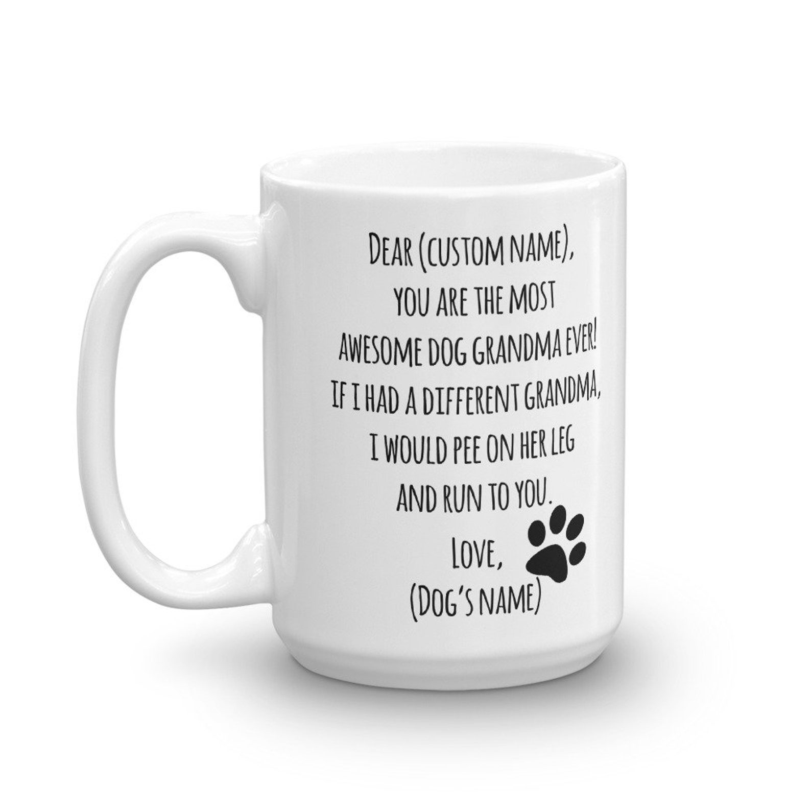 Dog Grandma Gift Grandma Dog Dog Grandma Mug Grandma Dog Etsy