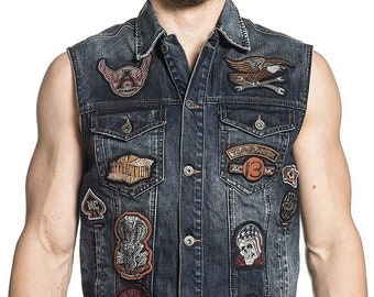 denim vest men
