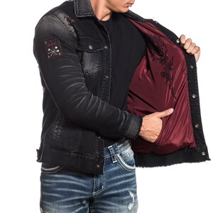 affliction live fast leather jacket