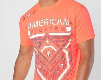 AMERICAN FIGHTER Men s T shirt S S KENDRICK Tee Athletic Etsy