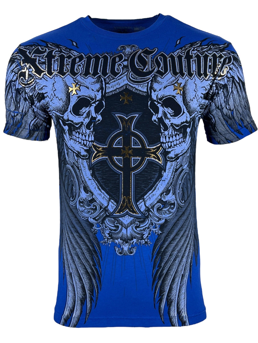 Xtreme Couture by Affliction Men's T-shirt PULVERIZE Biker - Etsy