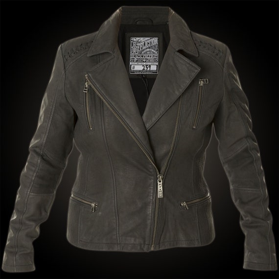 Affliction leather hotsell jacket womens