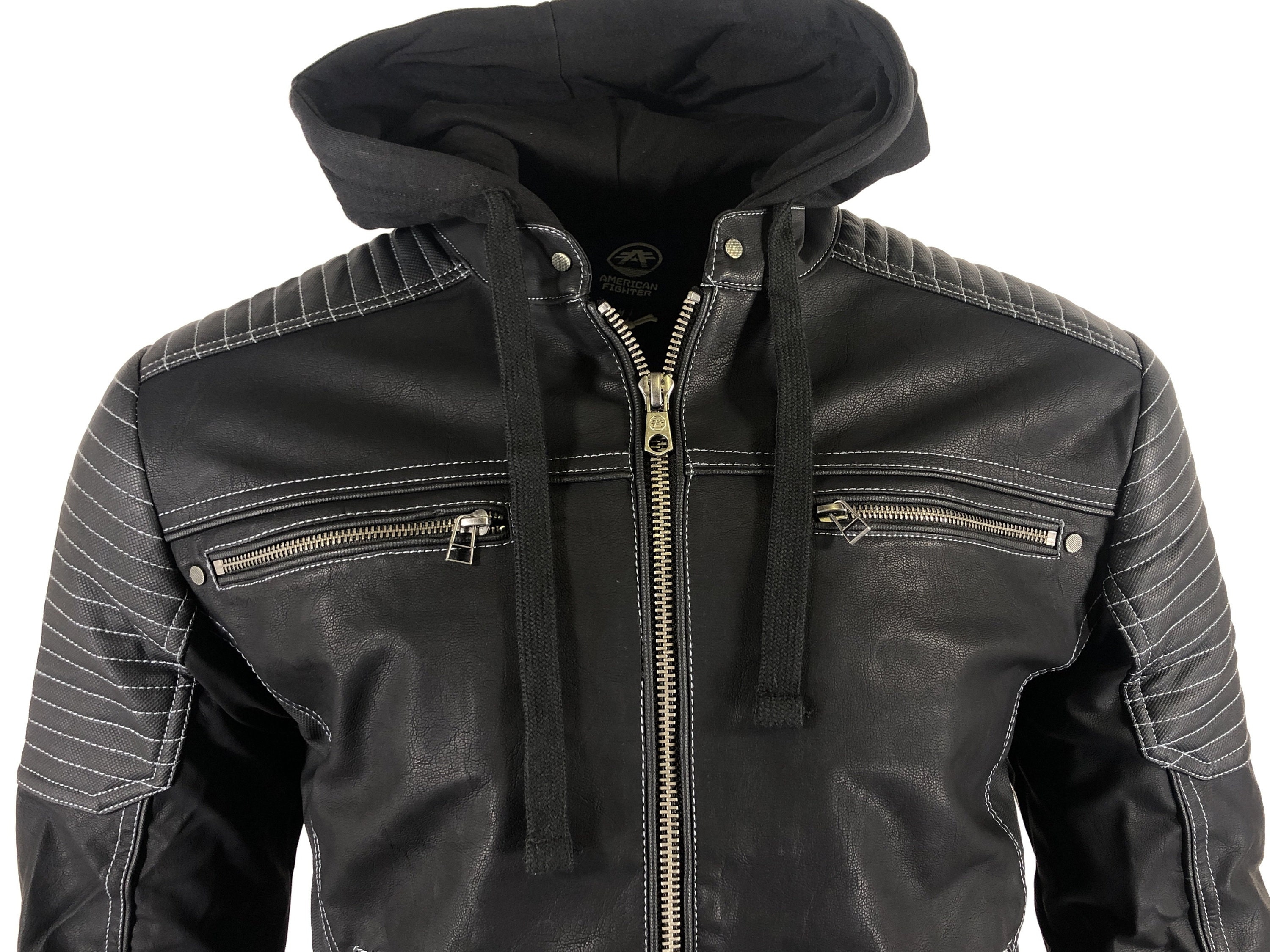 American fighter leather best sale jacket