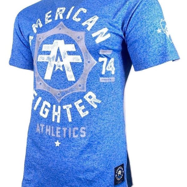 AMERICAN FIGHTER Men's T-Shirt S/S Santa Clara Marbel  Athletic MMA ---
