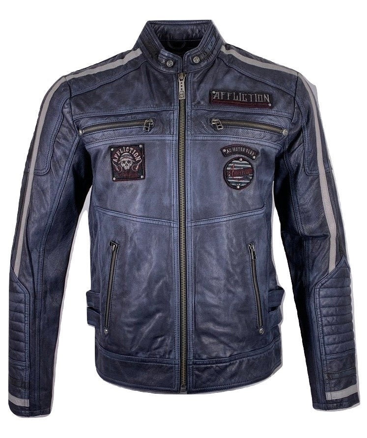 Affliction leather jacket clearance