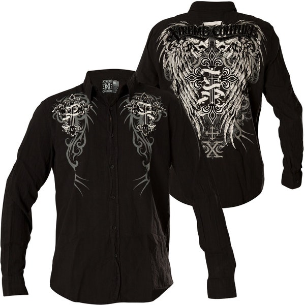 Affliction Button up Shirt - Etsy