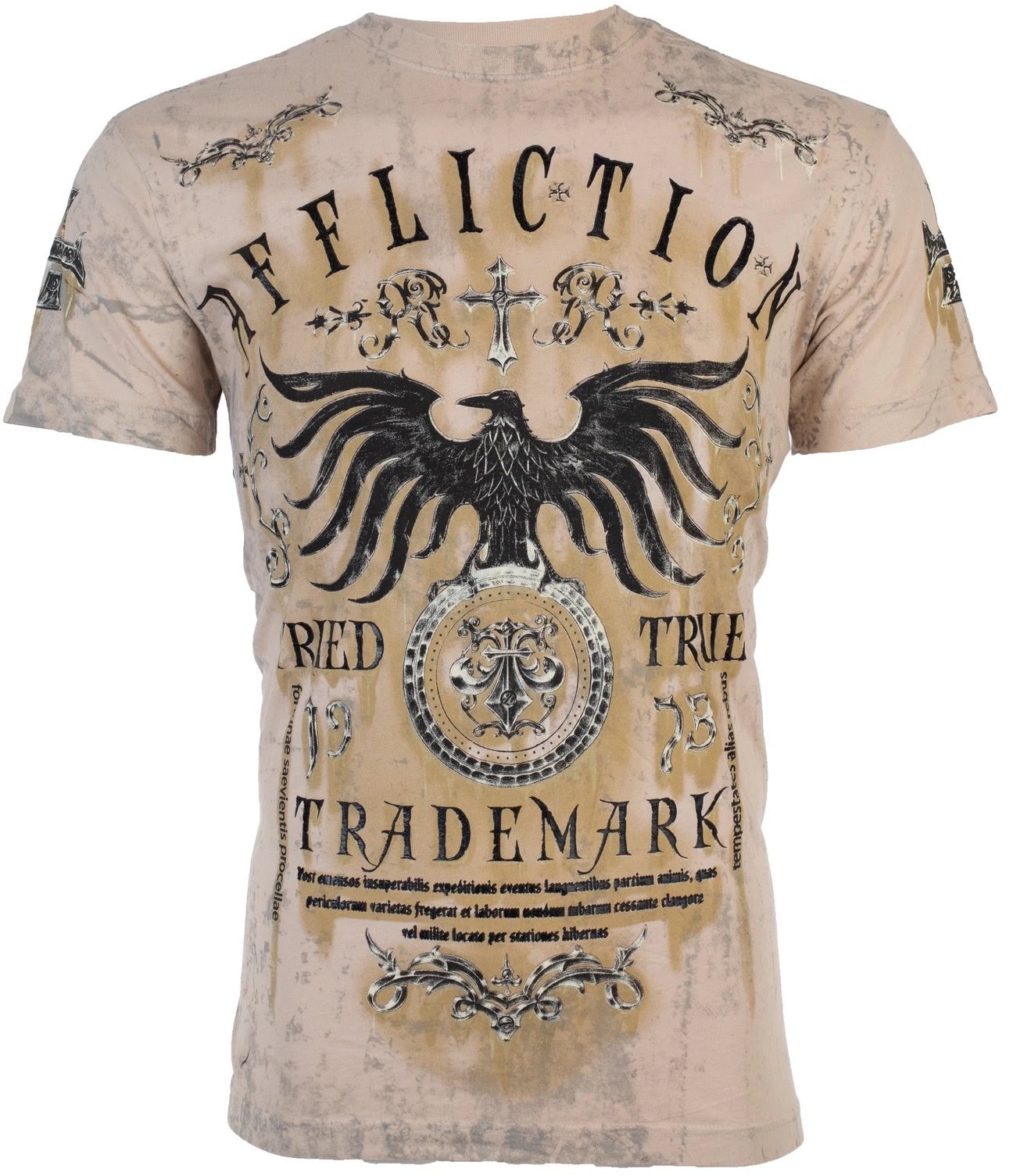 Discover AFFLICTION Mens Short Sleeve TRIED Crewneck T-Shirt