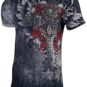 Xtreme Couture By Affliction Men's Tribal Cycle Biker T-Shirt – Graphic Tee Regular Fit - View #3
