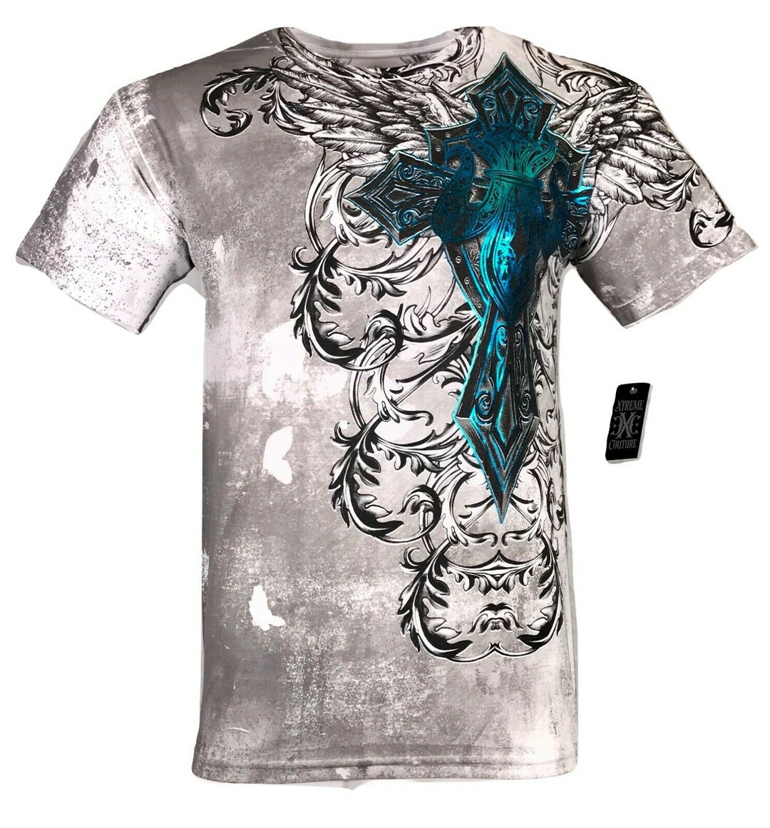 Xtreme Couture by Affliction Men's T-shirt BASTILLE MASS Biker MMA ...