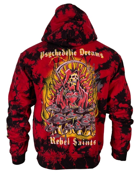 Rebel Saint by Affliction Men s Hoodie Reaper Heavyweight Premium