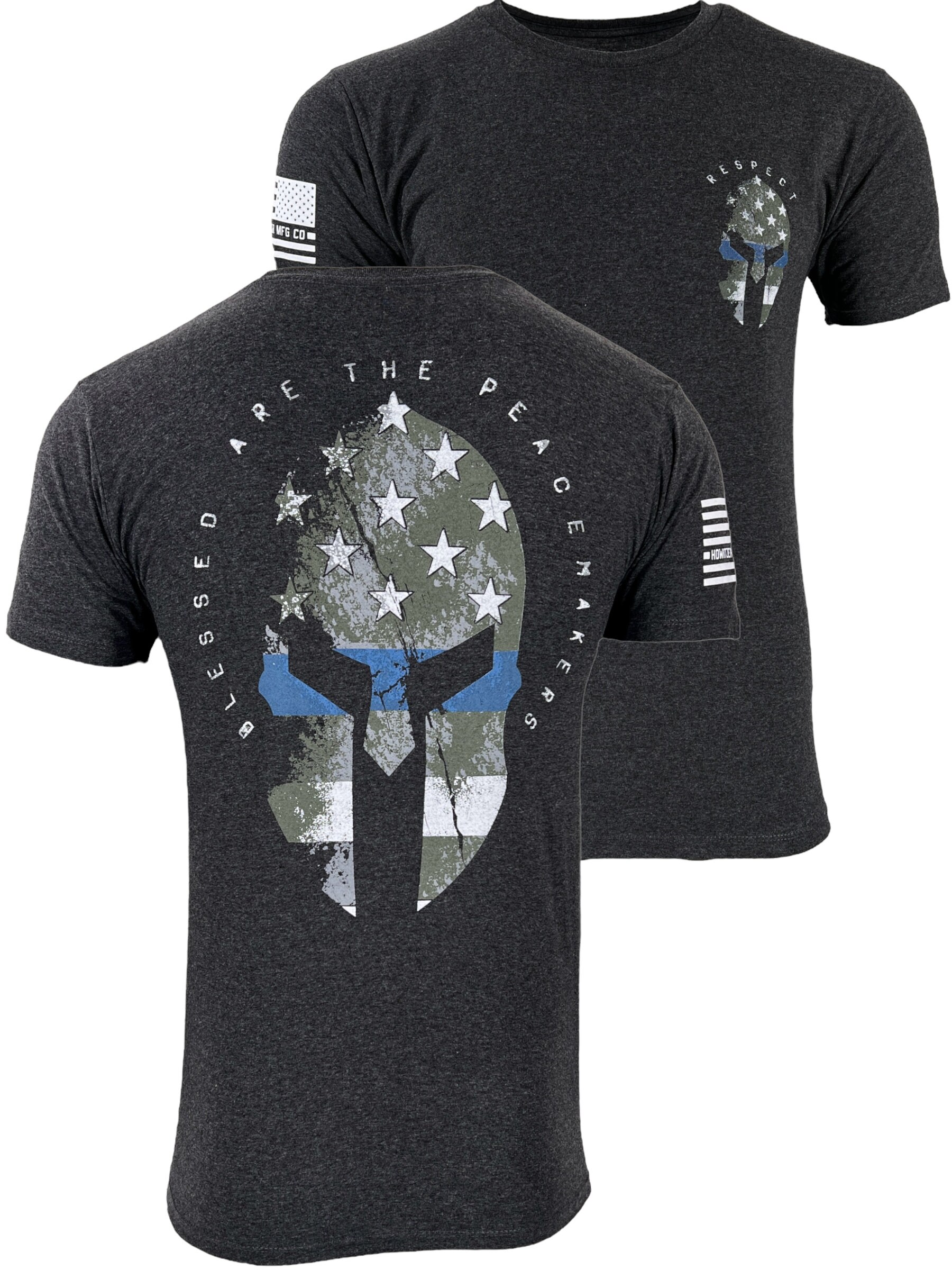 Discover Howitzer Style Men's T-Shirt RESPECT SPARTAN Military Grunt MFG *