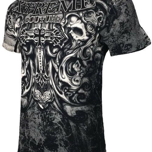 Xtreme Couture by Affliction Men's T-shirt DECRETUM Brown - Etsy