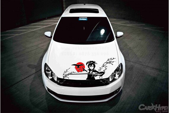 Samurai car sticker funny sticker for 