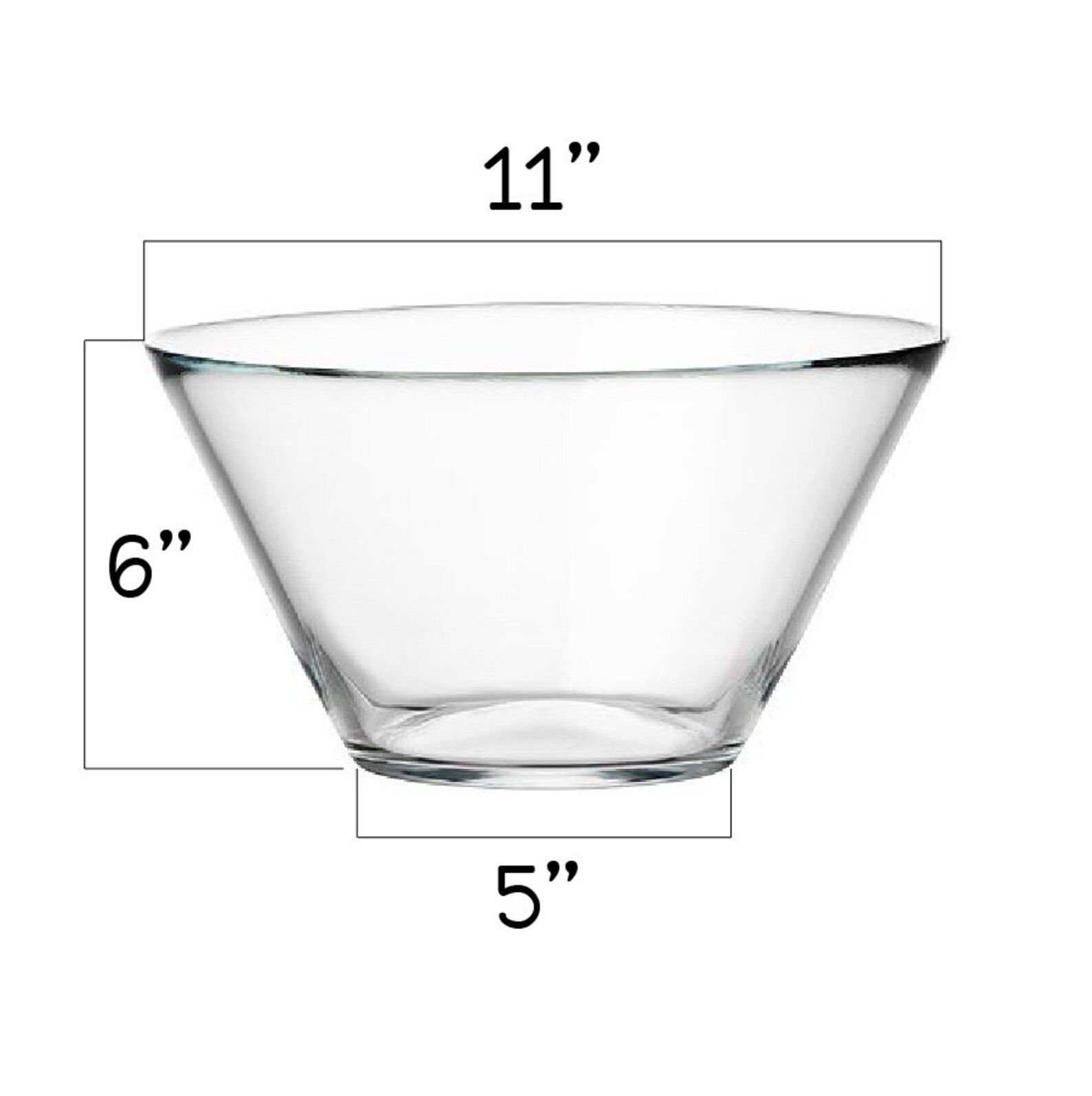 Custom Etched Glass Family Name Bowl Made with Love From my Etsy