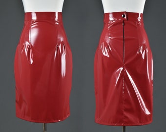 Vinyl Skirt in a color and size of your choice | Pencil Skirt | PVC Skirt