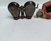 Vintage Brass Binocular Antique Folding Monoculor Nautical Telescope Spyglass