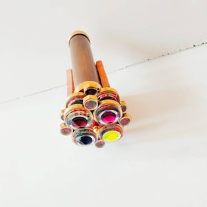 Kaleidoscope Brass Unique Classic Wheel Double Kaleidoscope Brass Gifts For Everyone Christmas Day,Son GIFT