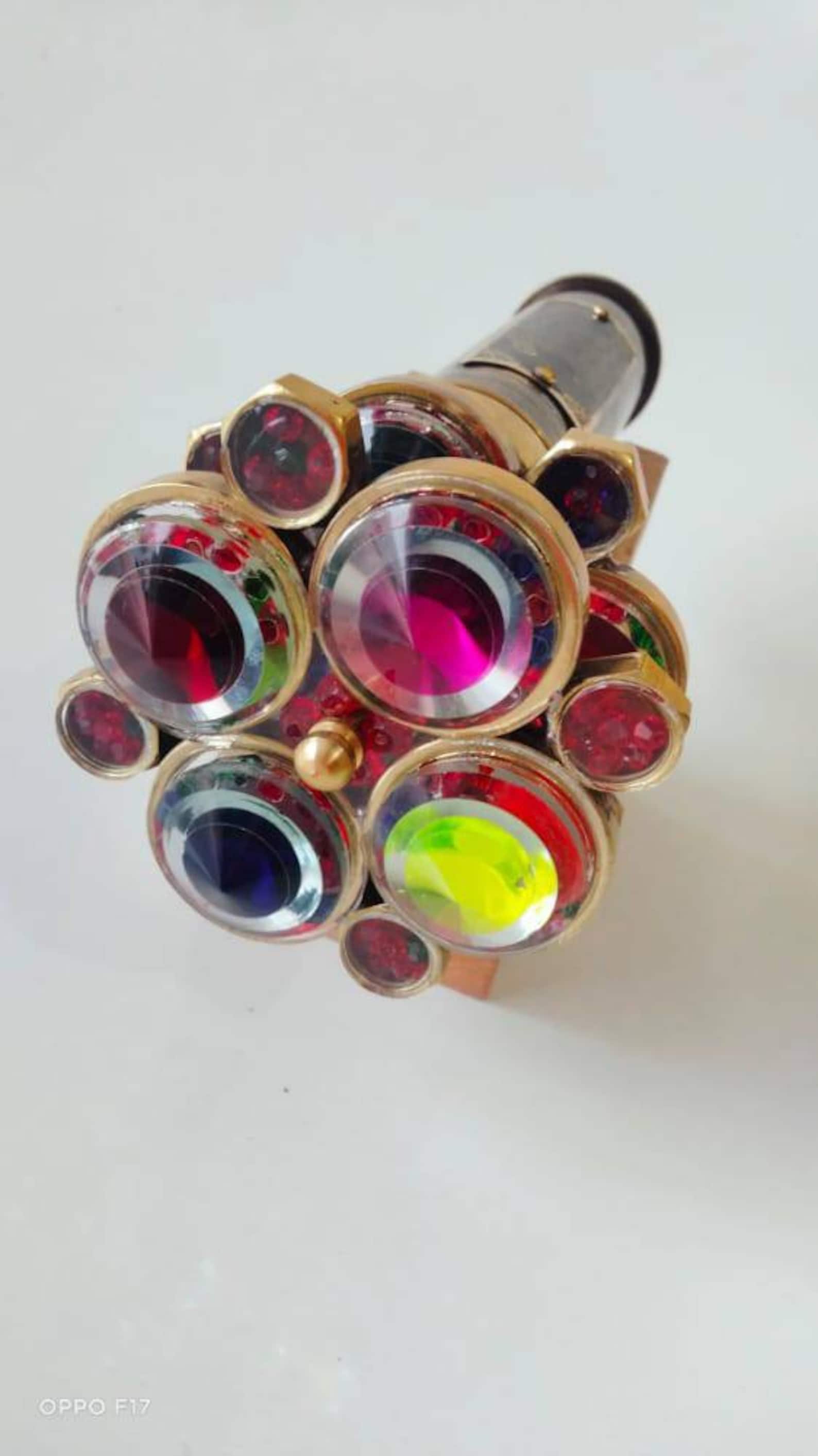 Kaleidoscope Brass Unique Classic Kaleidoscope Double Wheel Etsy India