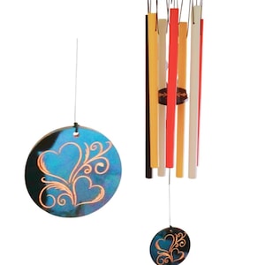 Personalized Anniversary gift wind chimes | Aluminum Anniversary gift | Traditional anniversary gift | Romantic Gift for her