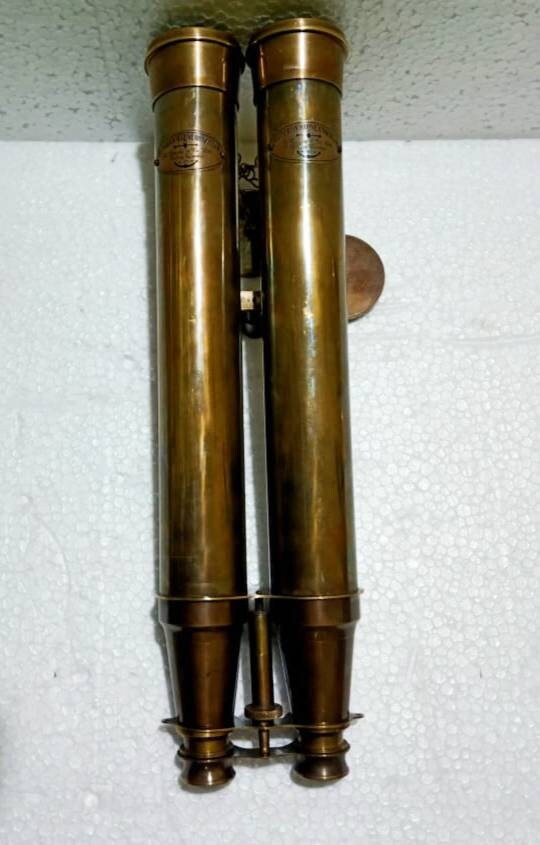 Antique Brass Binoculars Double Victorian Marine London Etsy