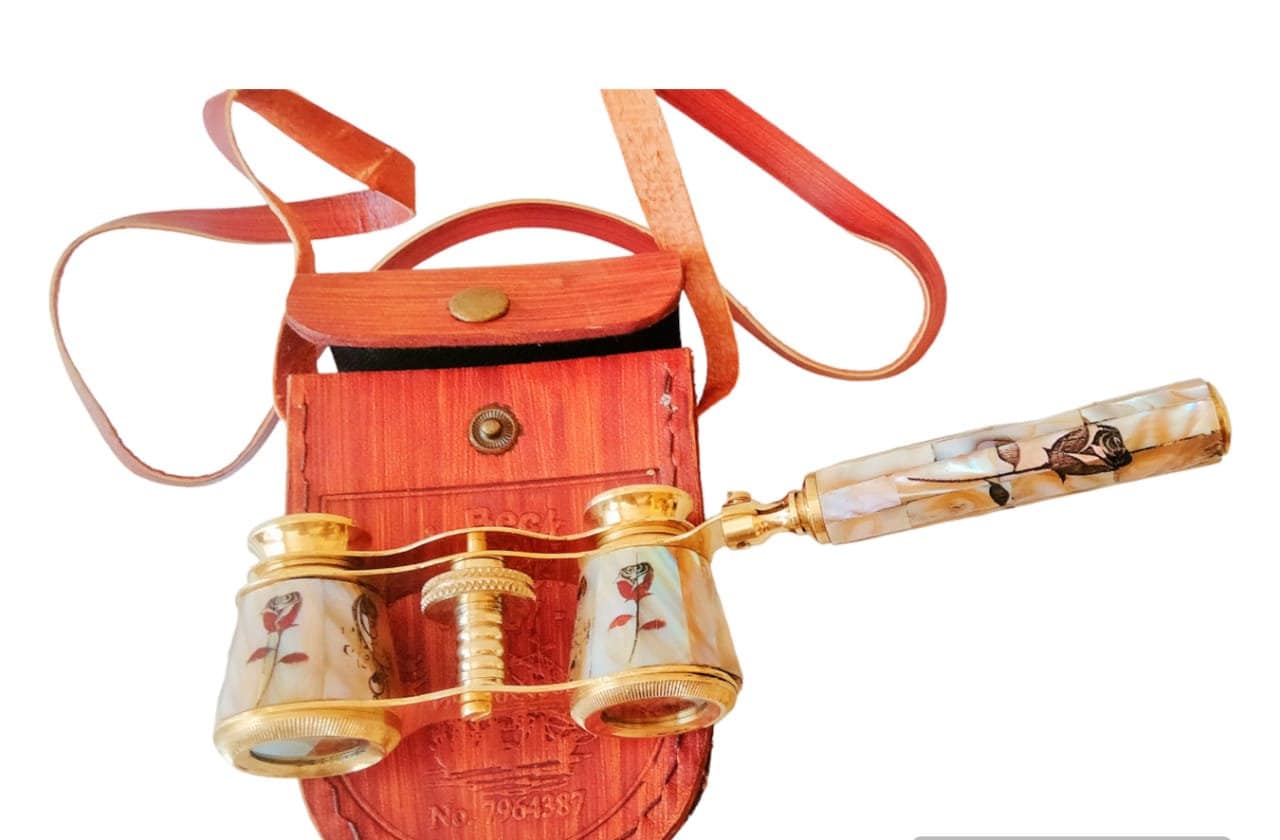 Jumelles Marines En Laiton – Style Pirate / Marin, 6 Pouces, Optique En Verre, Fait Main