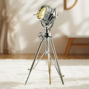 Restoration Hardware Lampadaire nautique Royal Master Search Light, cadeau de Noël