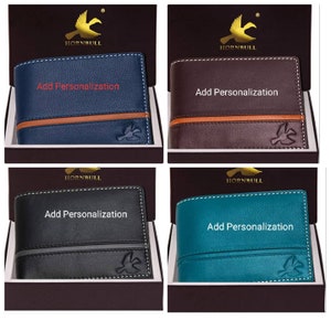 Männer Brieftasche Hornbull Geniune Leder Personalisierung Geschenke Person BF Geschenke, Sohn Geschenke, Personalisieren Brieftasche, Sammlung Farbe beste Brieftasche