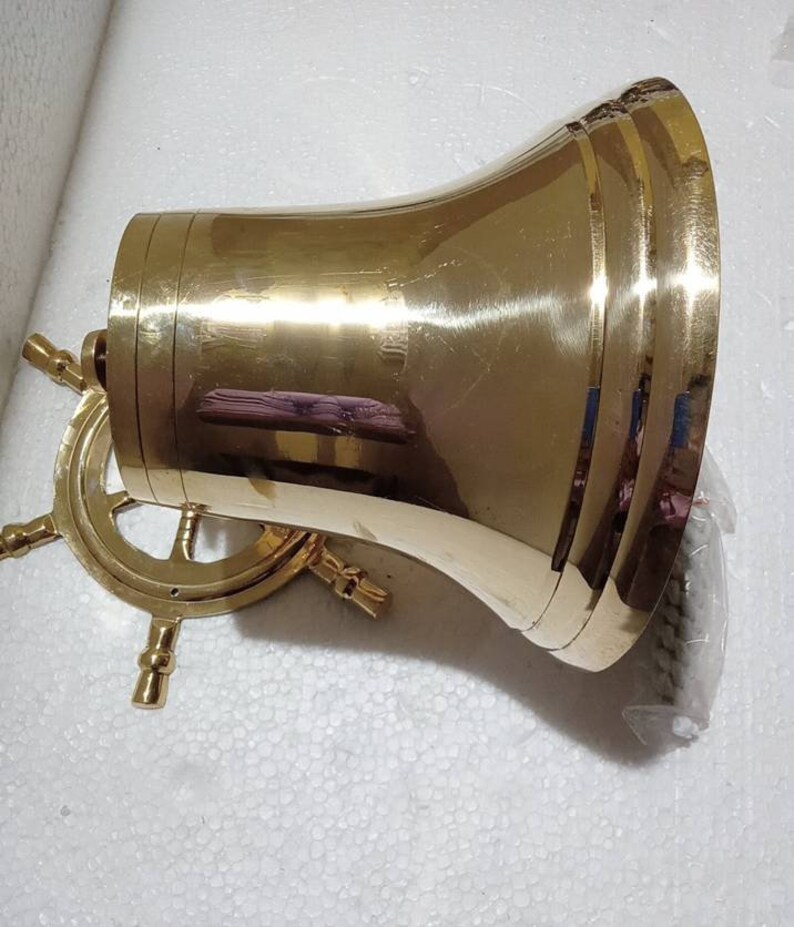 Vintage Nautical Brass Hanging Bell Outdoor Combined Bell/ Etsy