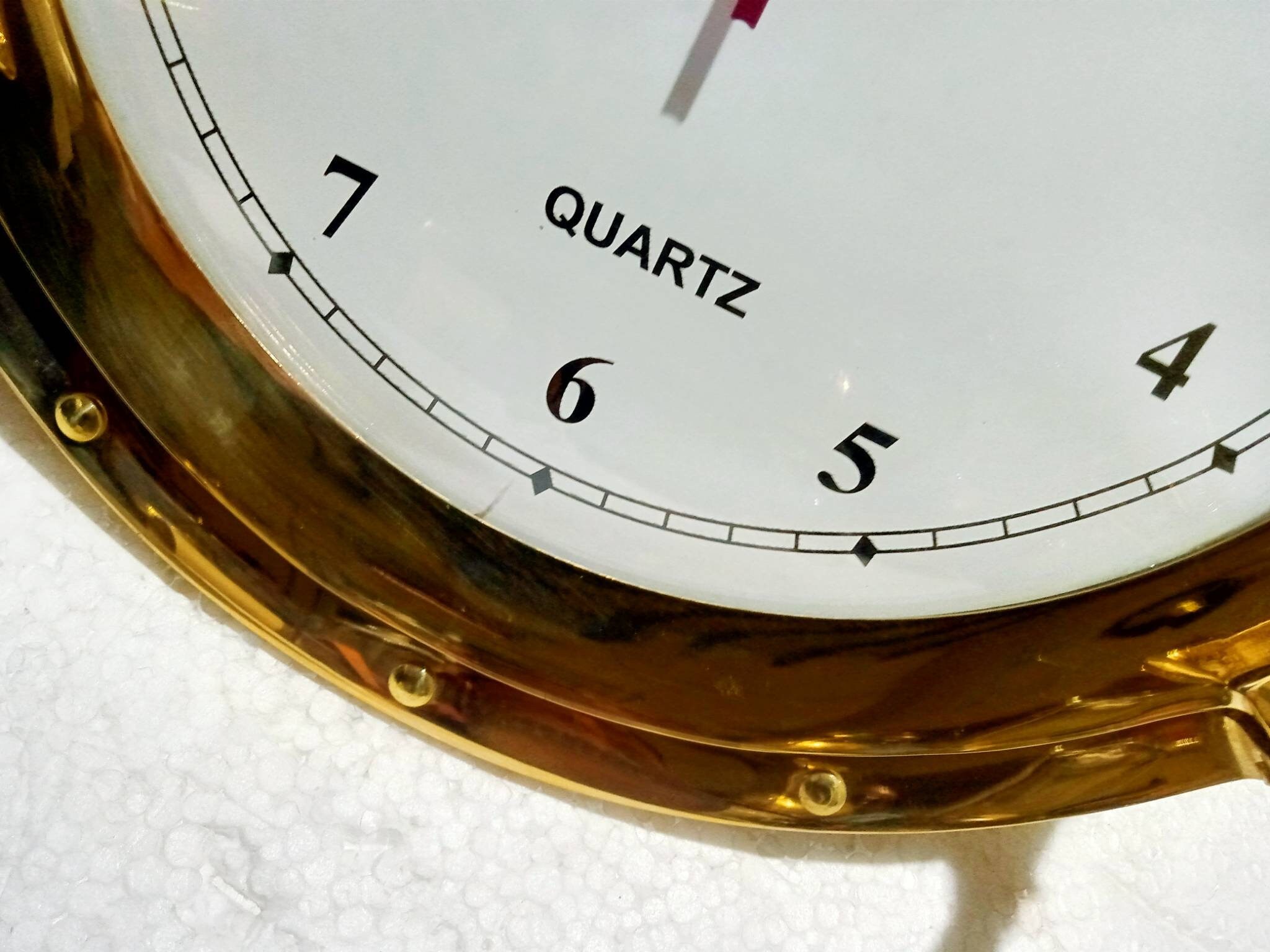 Porthole Clock Digital Nautical Brass Porthole style Outdoor Etsy