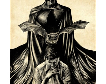 Art print Bruce to Bat