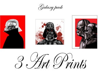 3 X Art Prints Star Wars