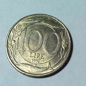 1993 Italian Coin 100 Lire, Republica Italiana in Excellent AU Grade/Condition. A Very Nice Coin!
