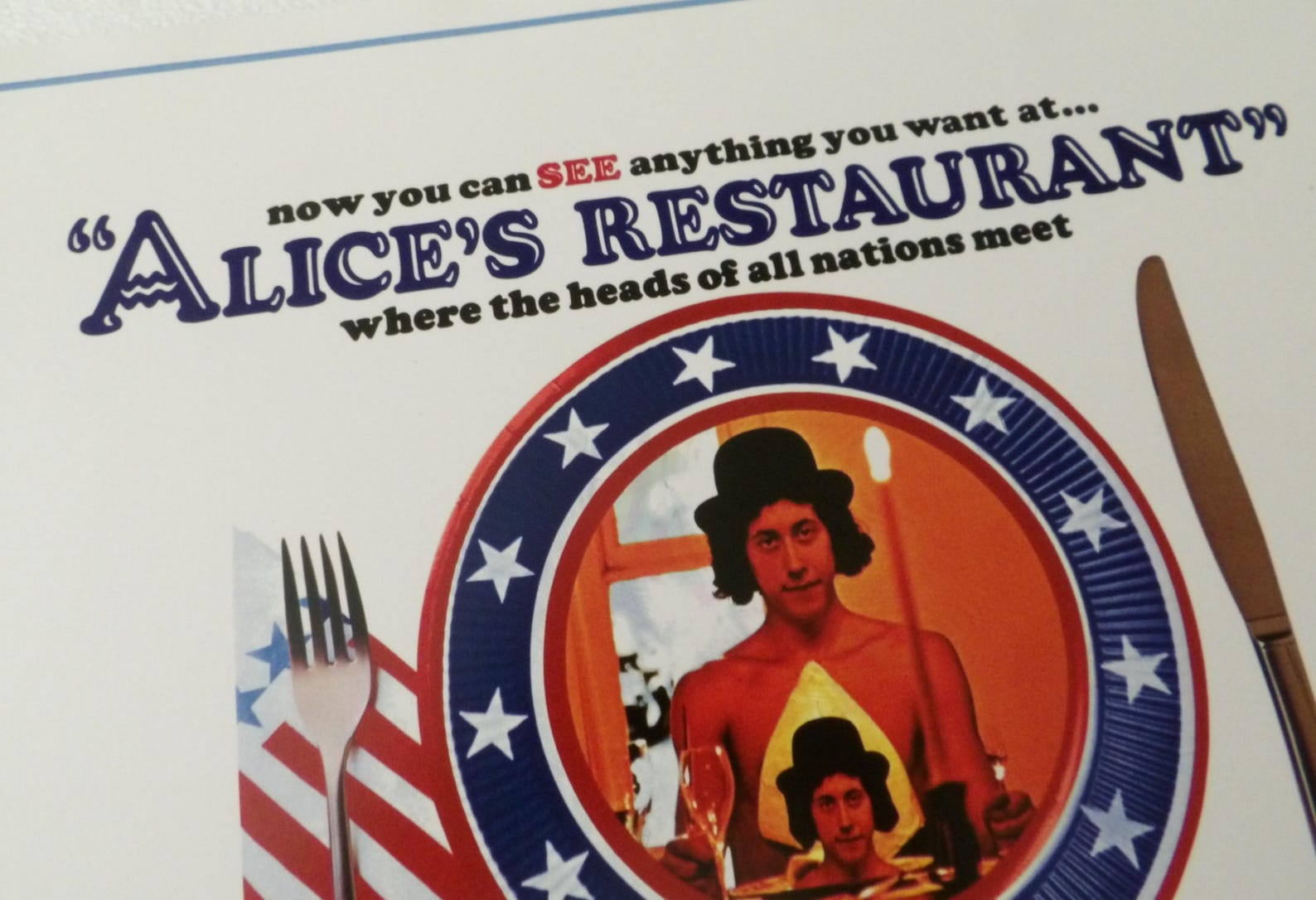 Movie Poster 11"x17" Arlo Guthrie From United Artists 1969 "alice's ...