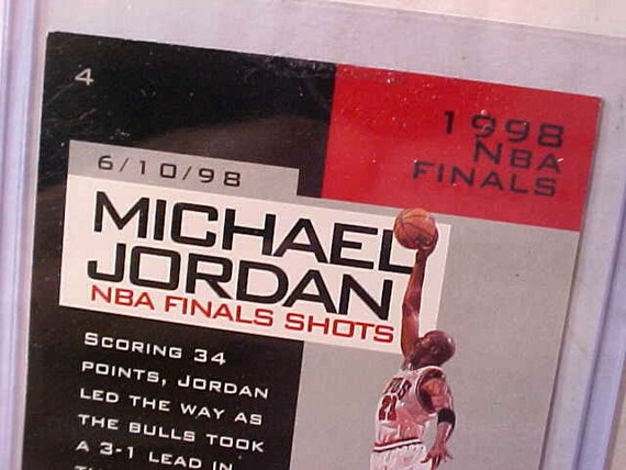Michael Jordan 1998 NBA Finals Upper Deck Trading Card #4