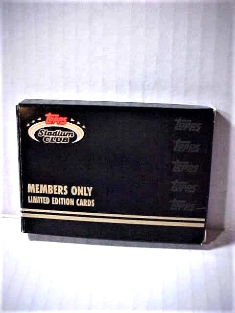topps stadium club members only limited edition cards 1991 Topps Stadium Club MLB Baseball Members Only Limited Edition Card set (20)