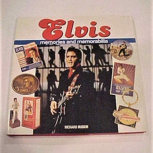 Elvis Memories and Memorabilia Book Circa 1995, Pre-Owned Hard Cover Book in Excellent Condition, Cover in Very Good Condition