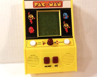 Handheld PAC Man Game From Bandai Namco Item 09521, 1980s China in Super Nice Working Condition.