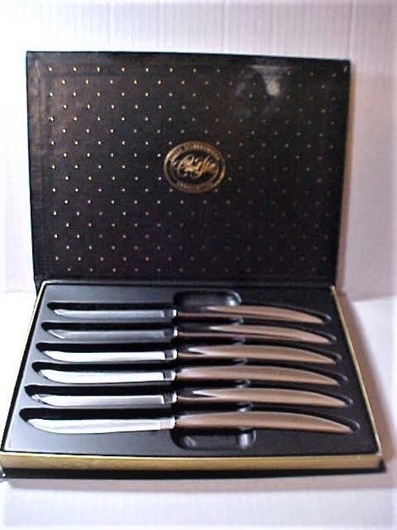 Carvel Hall 6 Piece Set of Stainless Steel Steak Knives Circa Etsy
