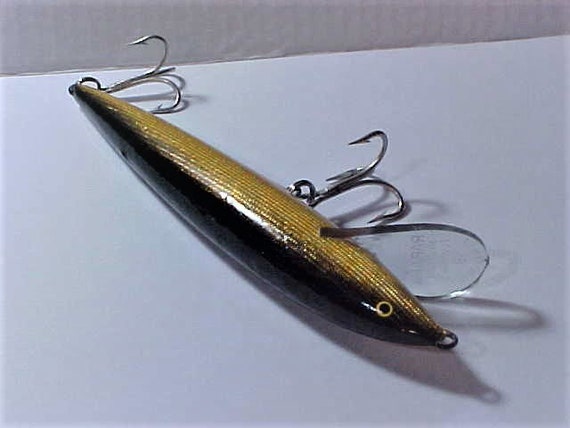 Rapala Magnum Floating 18, Made in Finland, Wood Fishing Lure Circa 1970s,  Pre-owned in Like New, Unused Condition, No Box 