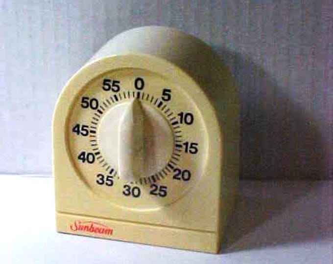 Sunbeam 60 Minute Kitchen Timer Circa 1960s, Pre-owned in Very Good ...