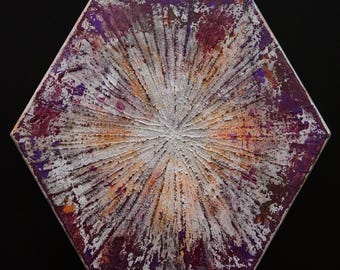acrylic painting of galaxy
