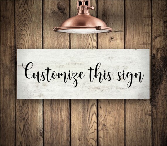 Large Kitchen Sign Custom Quote Sign Wall Decor Custom Etsy