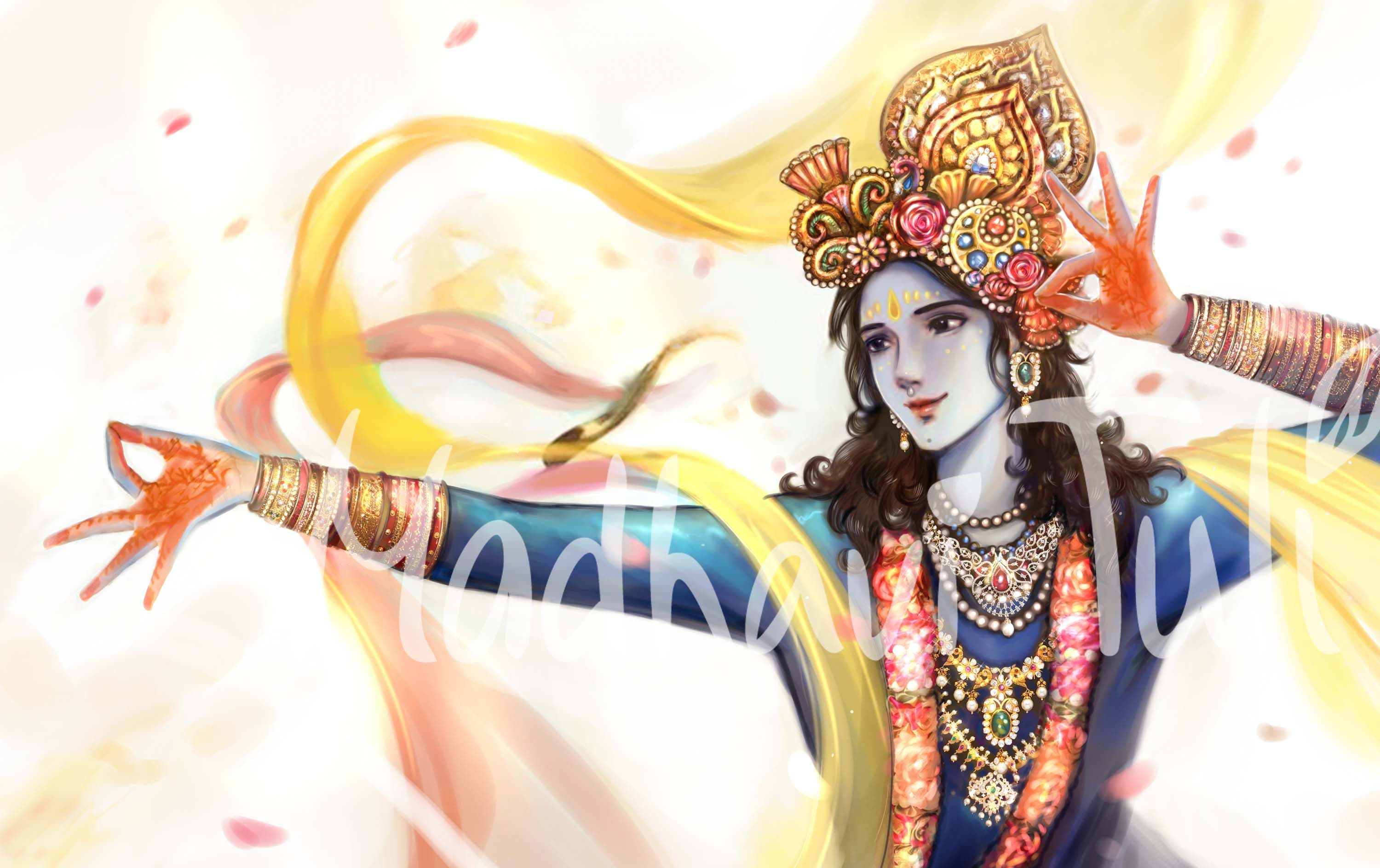Buy HD Shri Krishna Beautiful Dance, HD File High Quality Wallpaper