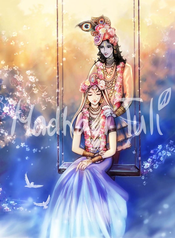 HD File Cute Shri Radha Krishna Kawaii Anime Radha Krishna  Etsy Canada in  2023  Cute krishna Cartoons krishna Cute drawings