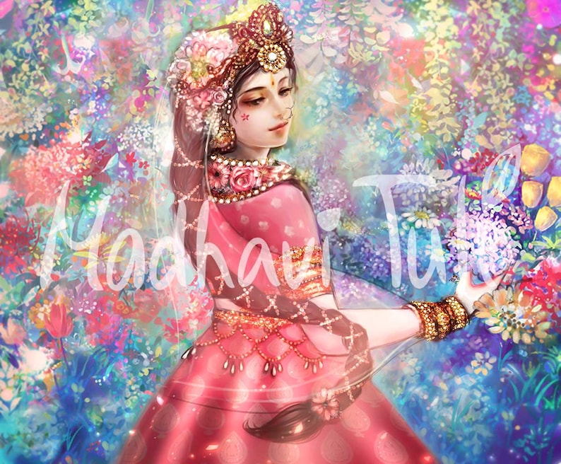 HD File Shri Radha High Quality Wallpaper Radha Krishna | Etsy