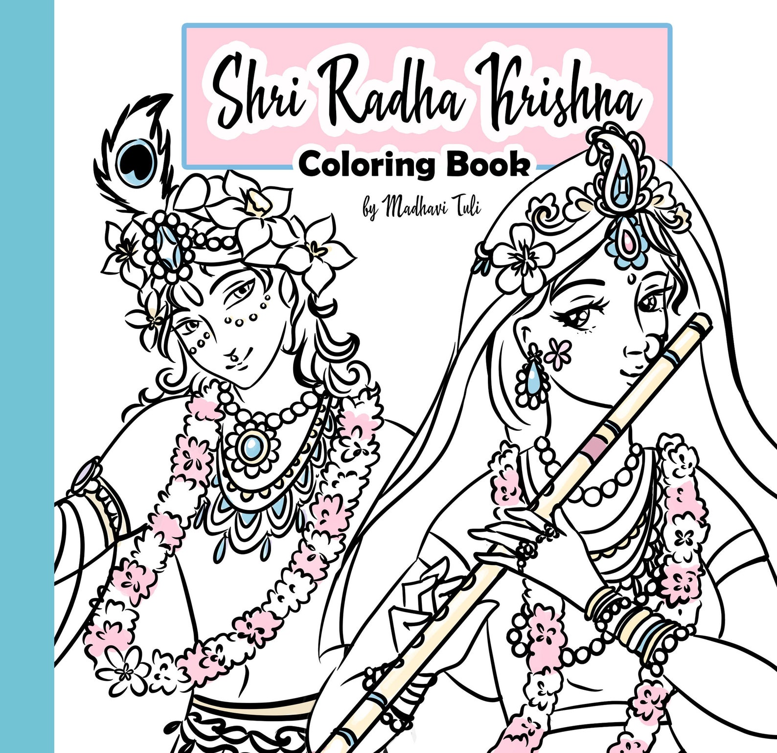 Shri Radha Krishna Coloring Book Board Book Spiritual Art Etsy