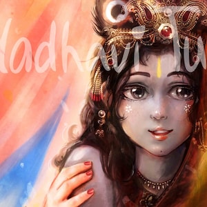 HD File Shri Krishna, Krishna Yashoda High quality wallpaper Krishna, Govinda art, Indian art, Hindu Gift, Krishna Gift, Bhakti Yoga
